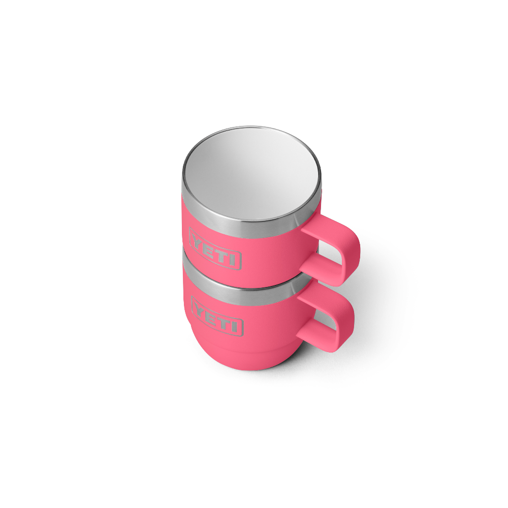 YETI Rambler 6 oz Stackable Mugs (2 Pack) in color Tropical Pink.