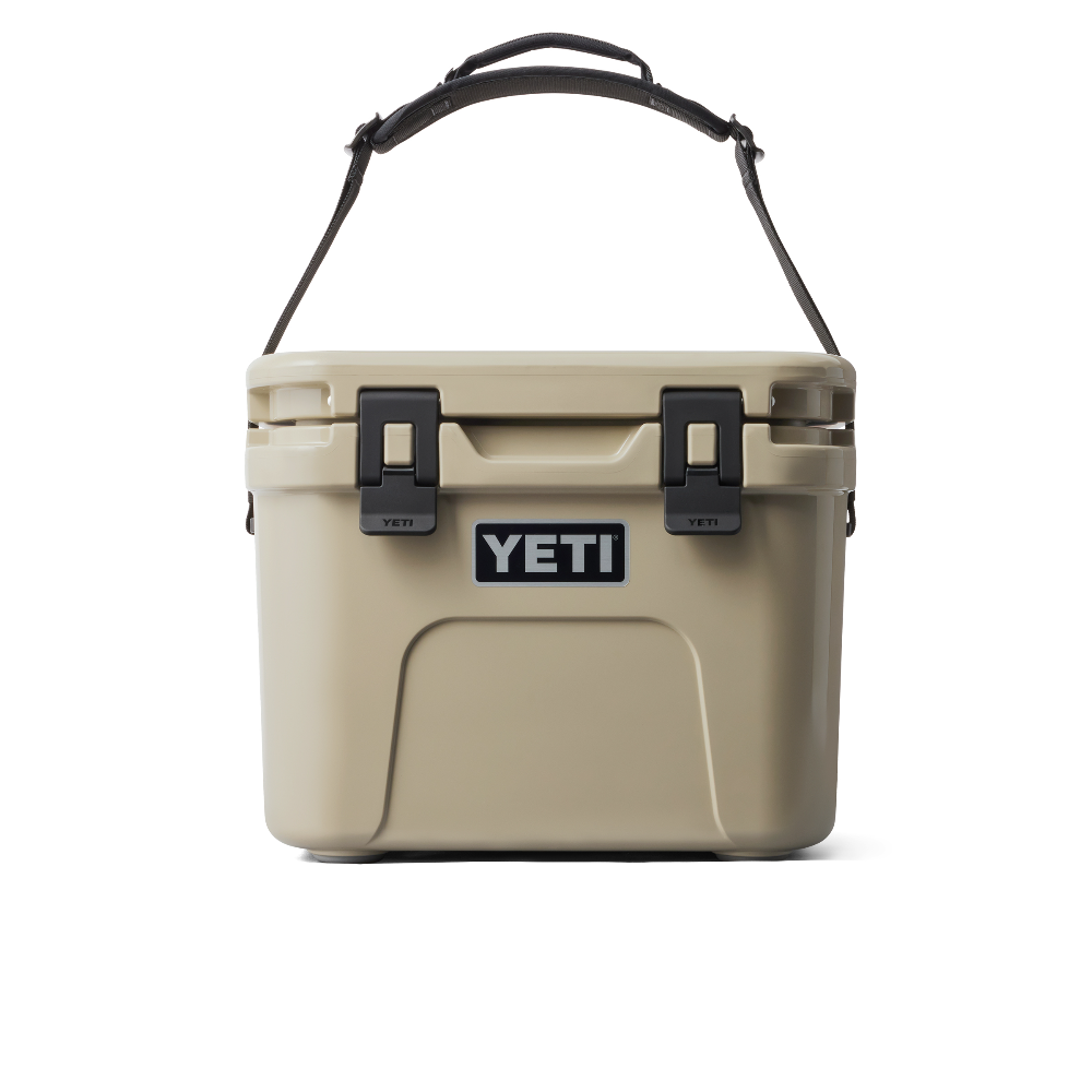 YETI Roadie 15 cooler in color Tan.