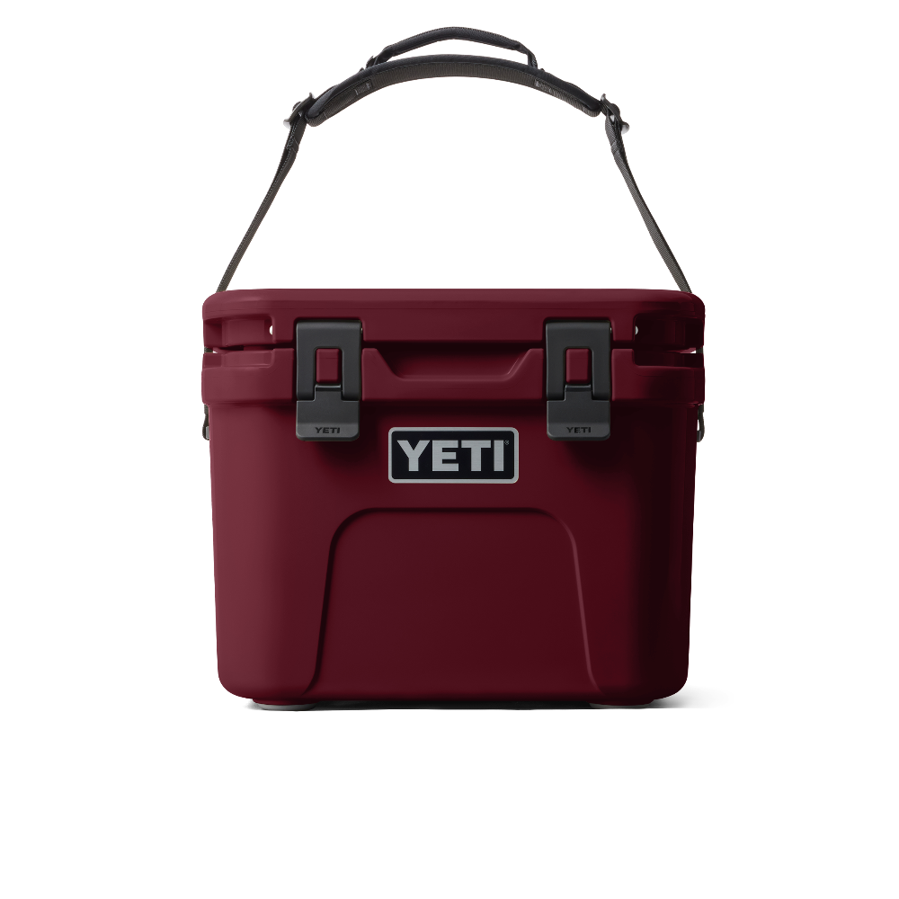 YETI Roadie 15 cooler in color Wild Vine Red.