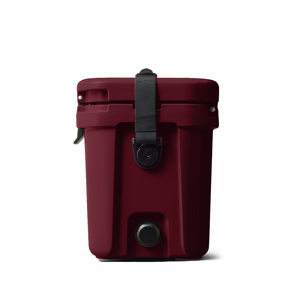 YETI Roadie 15 cooler in color Wild Vine Red.