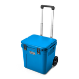 YETI Roadie 48 Wheeled Cooler in Big Wave Blue.