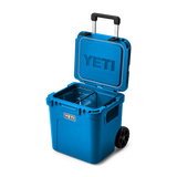 YETI Roadie 48 Wheeled Cooler in Big Wave Blue.