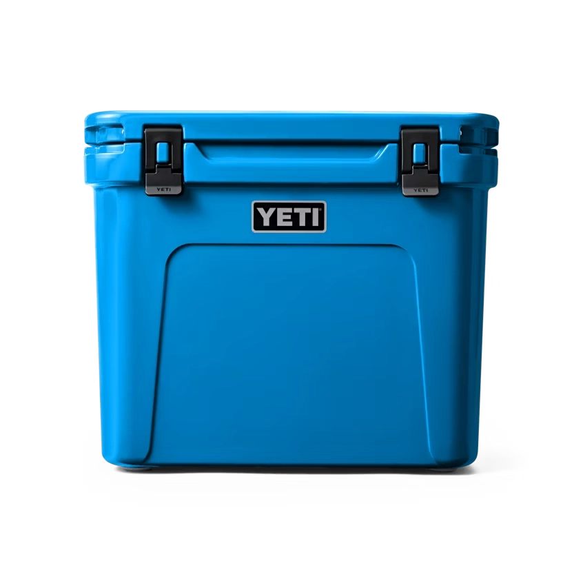 YETI Roadie 60 Wheeled Cooler in Big Wave Blue.