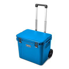 YETI Roadie 60 Wheeled Cooler in Big Wave Blue.