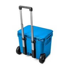 YETI Roadie 60 Wheeled Cooler in Big Wave Blue.