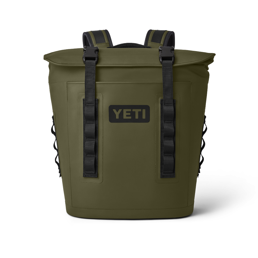 YETI Hopper Flip 18 Backpack Cooler in Olive.