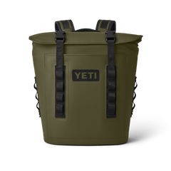 YETI Hopper Flip 18 Backpack Cooler in Olive.