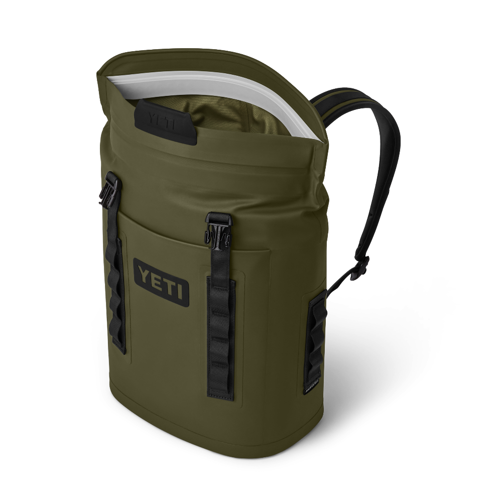 YETI Hopper Flip 18 Backpack Cooler in Olive.