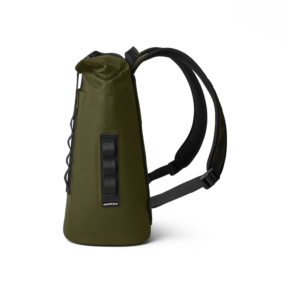 YETI Hopper Flip 18 Backpack Cooler in Olive.