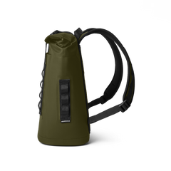 YETI Hopper Flip 18 Backpack Cooler in Olive.