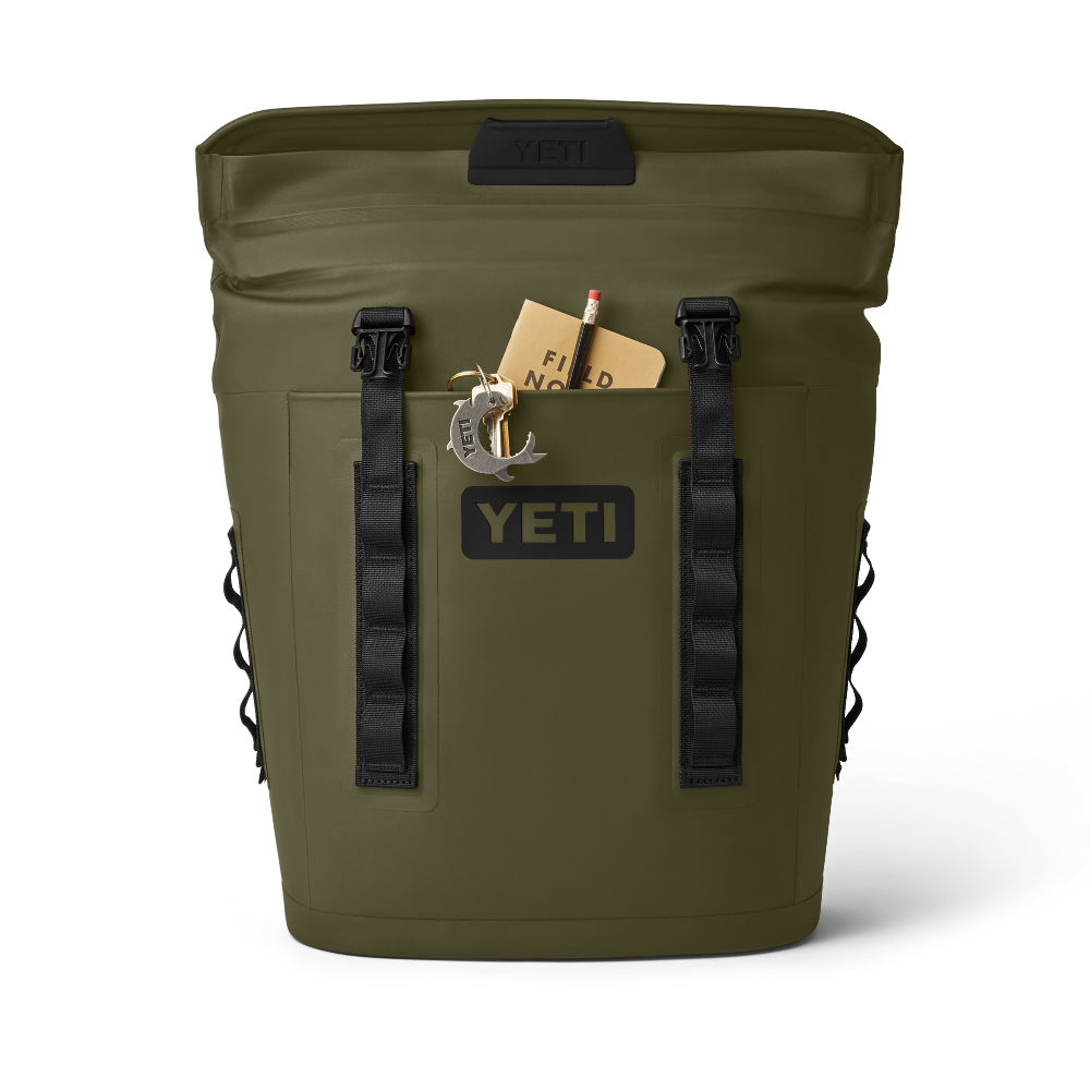 YETI Hopper Flip 18 Backpack Cooler in Olive.