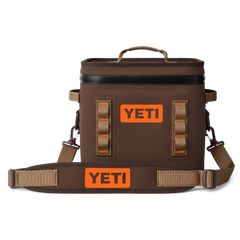 YETI soft cooler the Hopper Flip 12 in color Wetlands Brown.