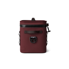 YETI soft cooler the Hopper Flip 12 in color Wild Vine Red.