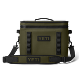 YETI Soft Cooler Hopper Flip 18 in Olive.