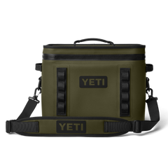 YETI Soft Cooler Hopper Flip 18 in Olive.