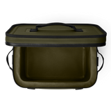 YETI Soft Cooler Hopper Flip 18 in Olive.