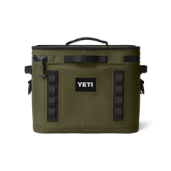 YETI Soft Cooler Hopper Flip 18 in Olive.