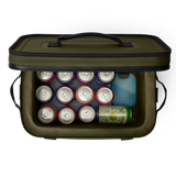 YETI Soft Cooler Hopper Flip 18 in Olive.