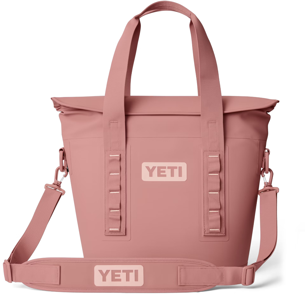 Hopper M15 Tote Soft Cooler in Sandstone Pink.