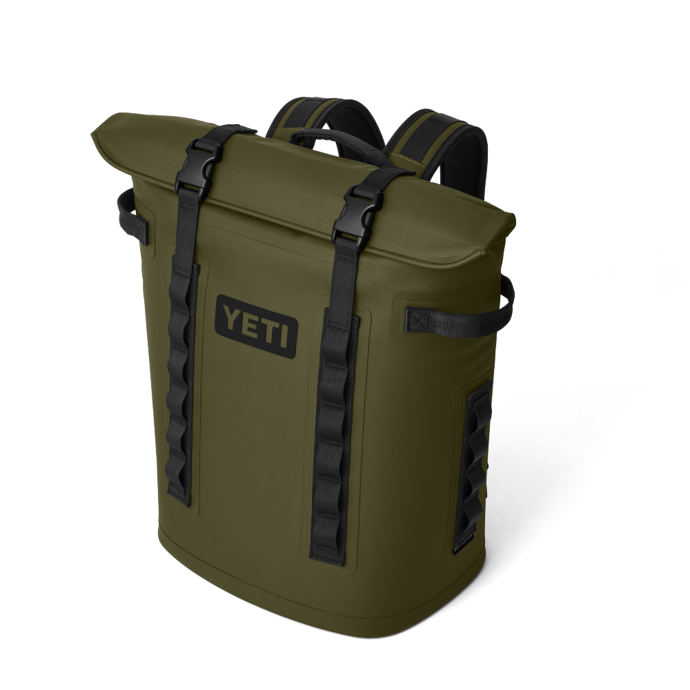 YETI M20 Backpack Soft Cooler in Olive.