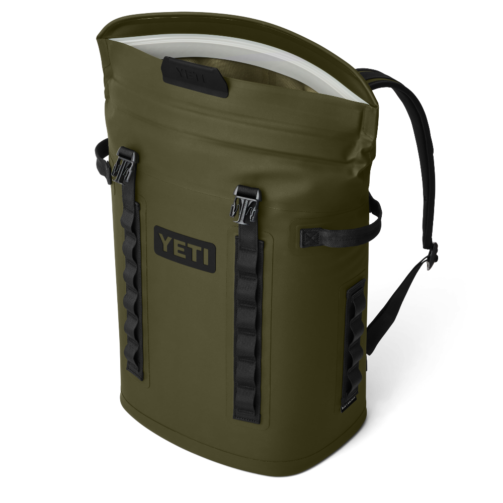 YETI M20 Backpack Soft Cooler in Olive.