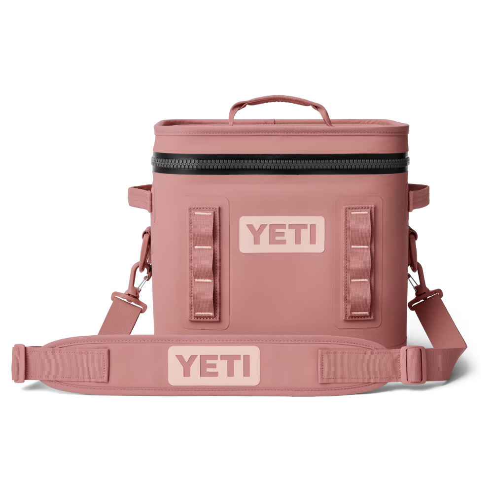 YETI HOPPER FLIP® 12 SOFT COOLER in Sandstone Pink.