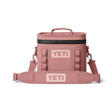 Hopper Flip 8 Soft Cooler in Sandstone Pink.