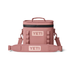 Hopper Flip 8 Soft Cooler in Sandstone Pink.