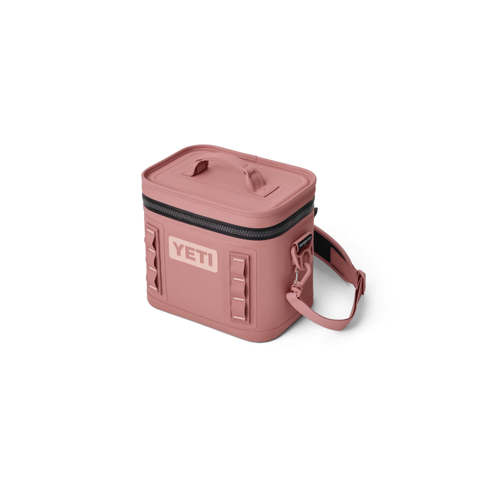 Hopper Flip 8 Soft Cooler in Sandstone Pink.