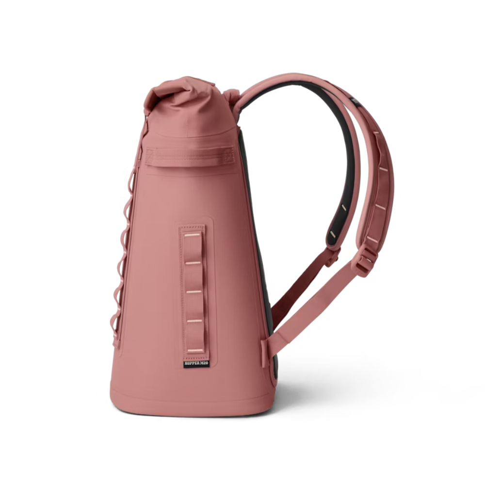 Hopper M20 Backpack Soft Cooler in Sandstone Pink.