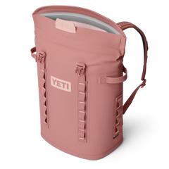 Hopper M20 Backpack Soft Cooler in Sandstone Pink.