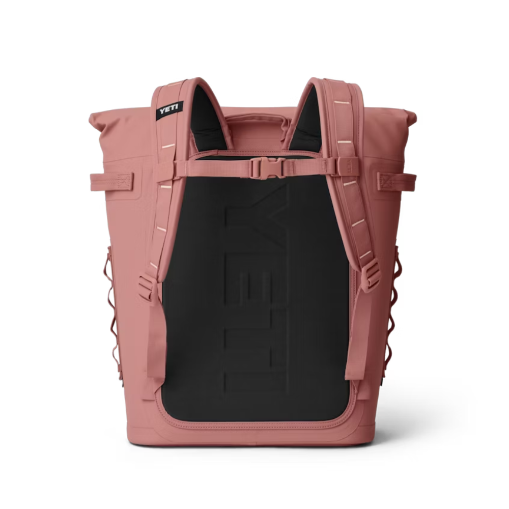 Hopper M20 Backpack Soft Cooler in Sandstone Pink.