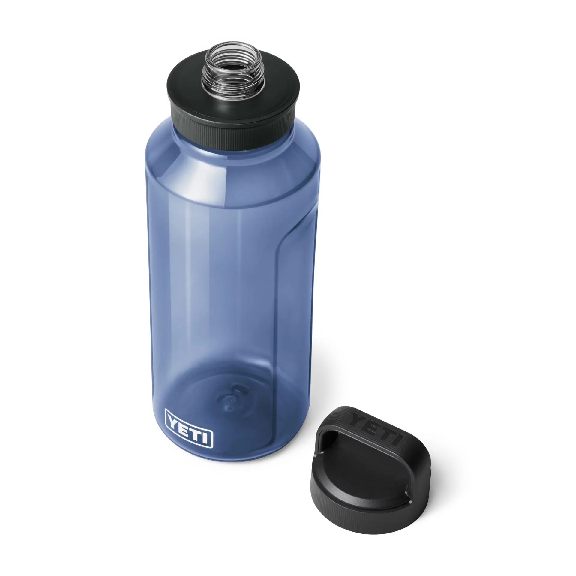 YETI Yonder Bottle in the color Navy. 50 oz BPA free water bottle.