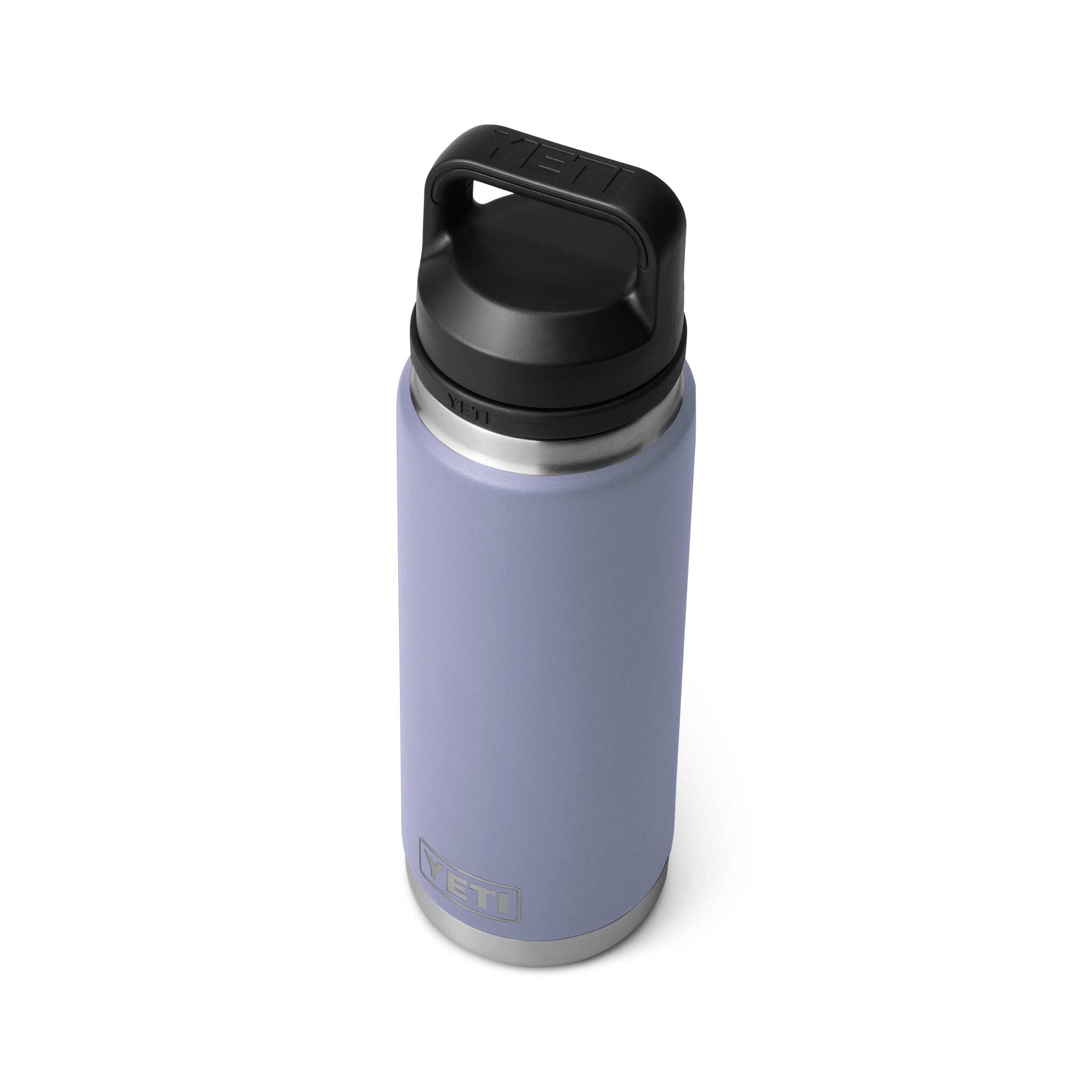 A YETI Rambler 26 oz Bottle with Chug Cap in Cosmic Lilac (purple).