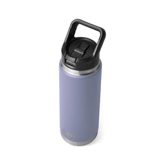 A YETI Rambler 26 oz Straw Bottle in Cosmic Lilac (purple).