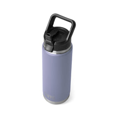 A YETI Rambler 26 oz Straw Bottle in Cosmic Lilac (purple).