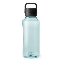 A YETI Yonder 50 oz water bottle in color seafoam blue.