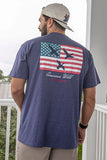 Burlebo American Wild Short Sleeve Tee, full back view.