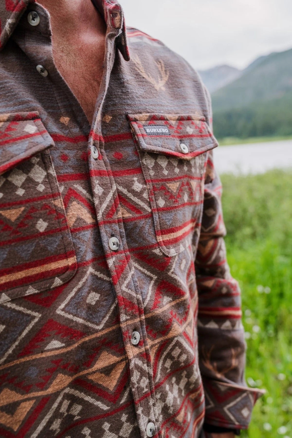 Long Sleeve Aztec Twill