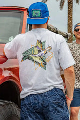 Burlebo Diving Duck Short Sleeve Tee, full view of the back.