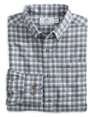 Men's Long Sleeve IC Flannel Chipely Plaid Heather Sportshirt