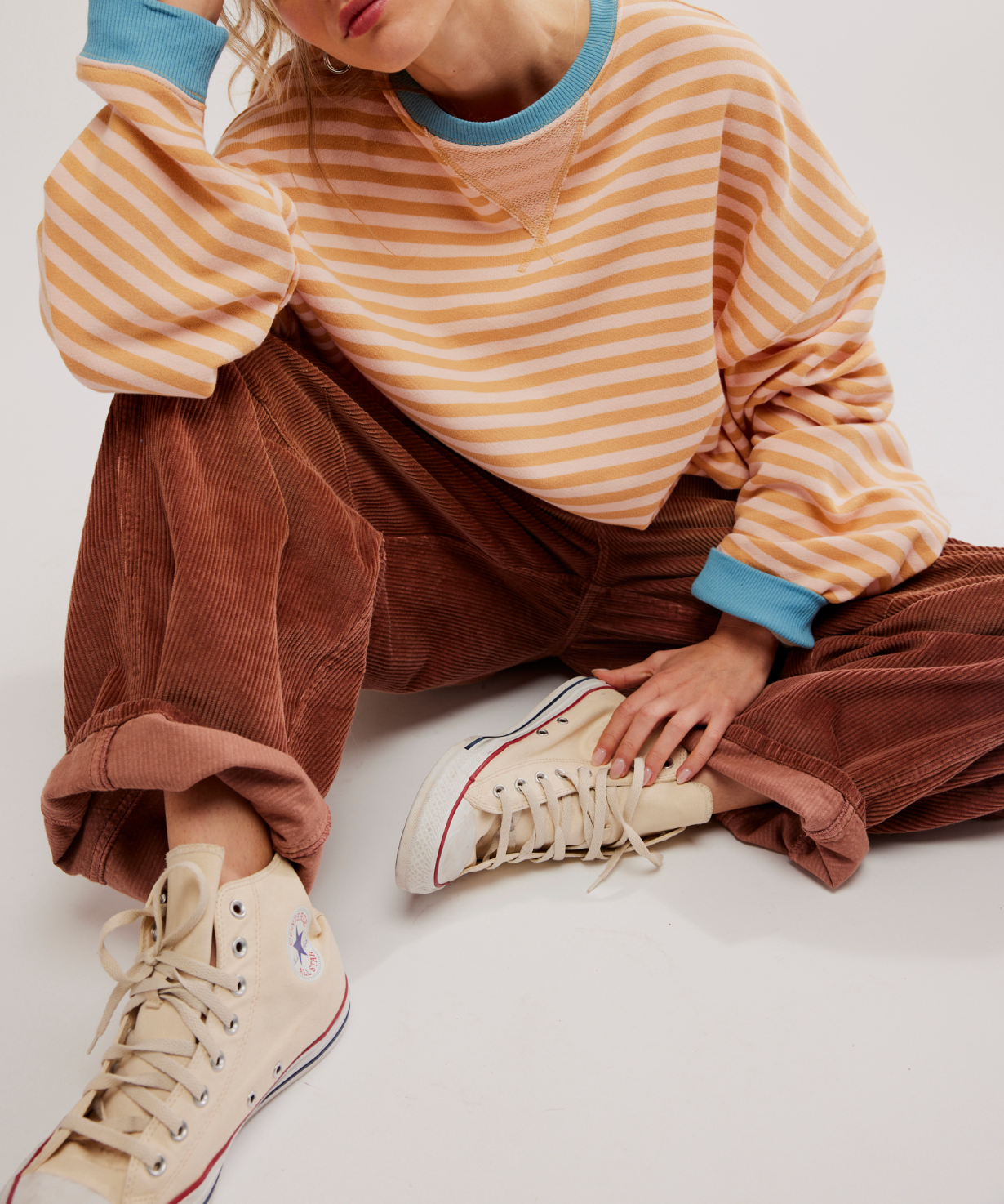 Classic Striped Oversized Crew