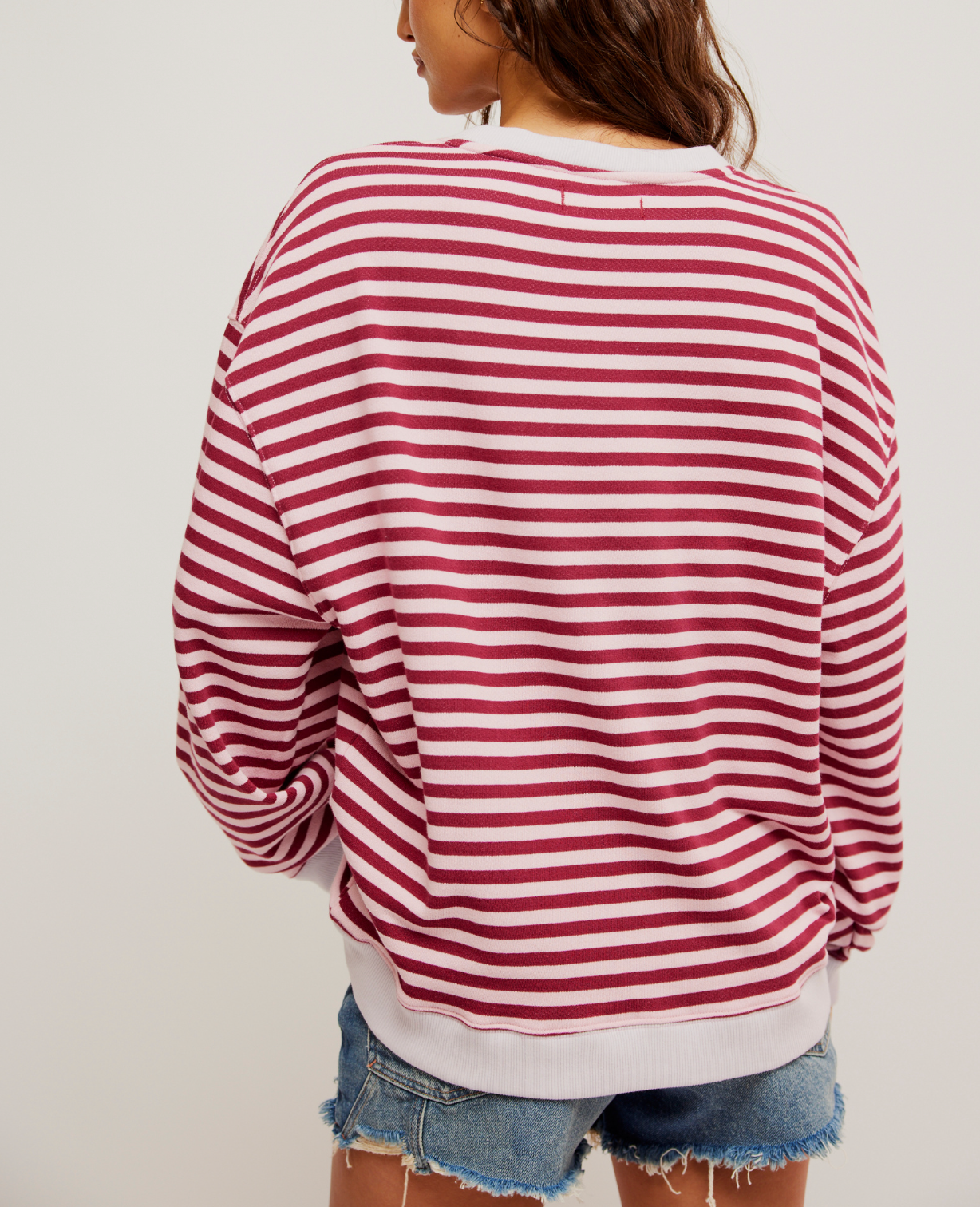 Classic Striped Oversized Crew