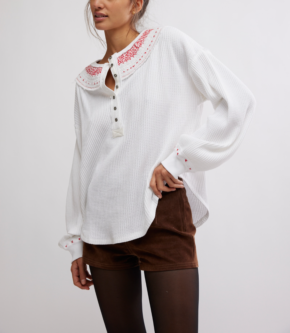 Free People Holly Henley | Ivory Combo