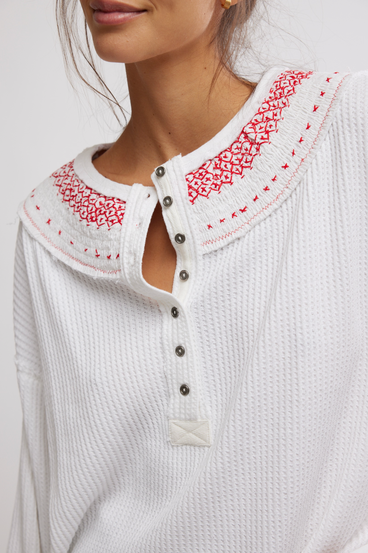 Free People Holly Henley | Ivory Combo