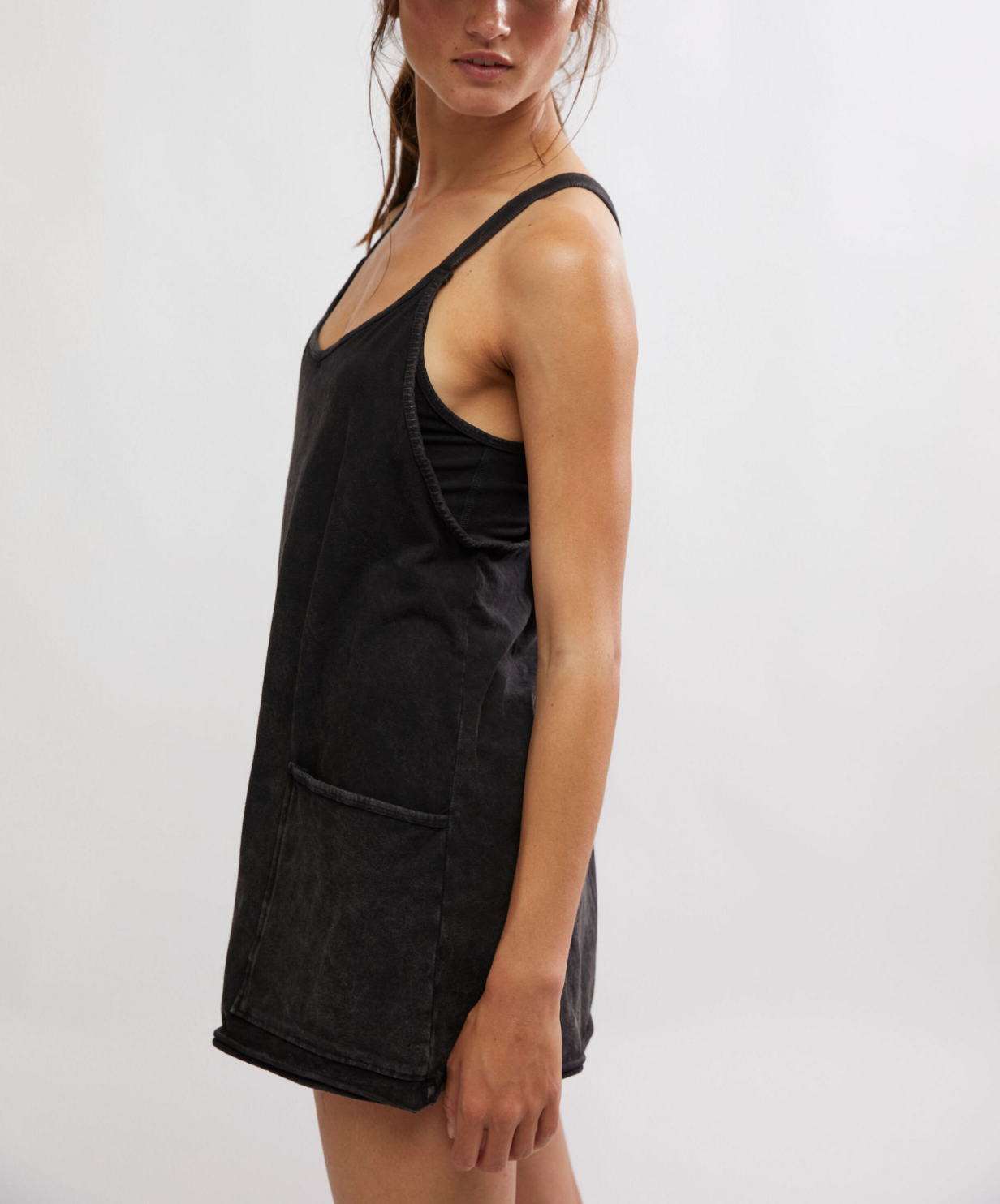 Free People Hot Shot Mini Dress | Black