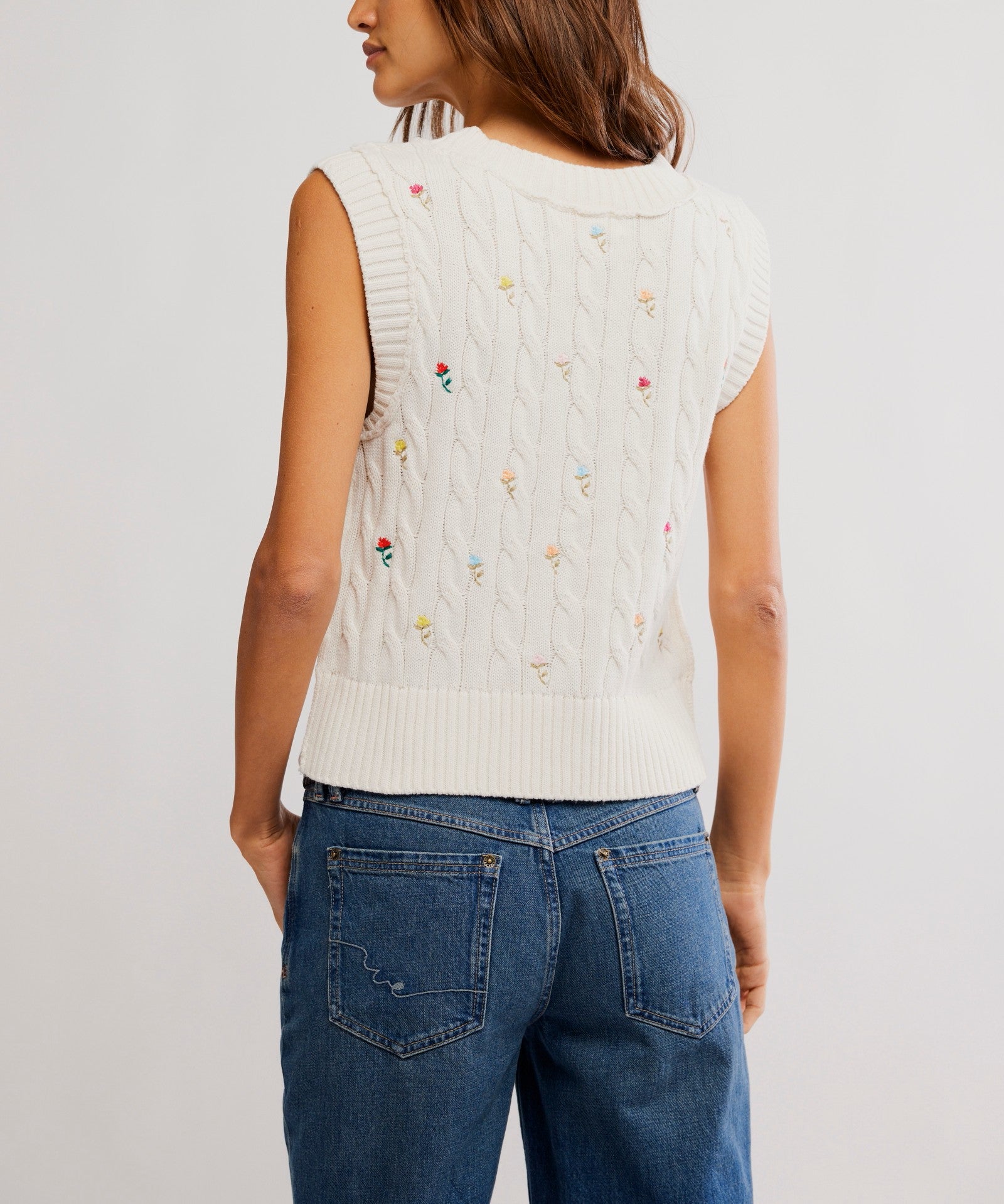 Plumeria Floral Vest