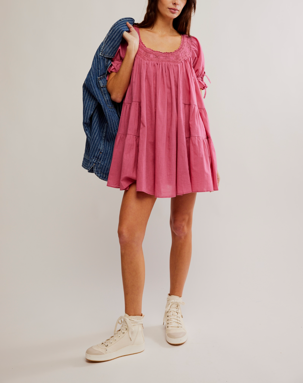 Free People Sandy Shores Babydoll Dress Soothing Petal / Small Free People Sandy Shores Babydoll Dress Soothing Petal / Small