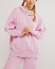 Free People Sprint To The Finish Hoodie | Powder Pink