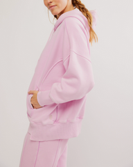 Free People Sprint To The Finish Hoodie | Powder Pink